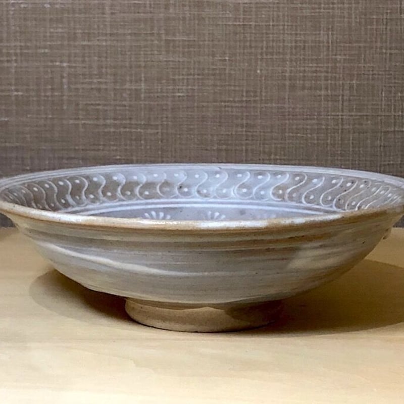 常滑焼 井上素三作 平三島茶碗 陶印 無傷保証 箱無 古物。 | STORES