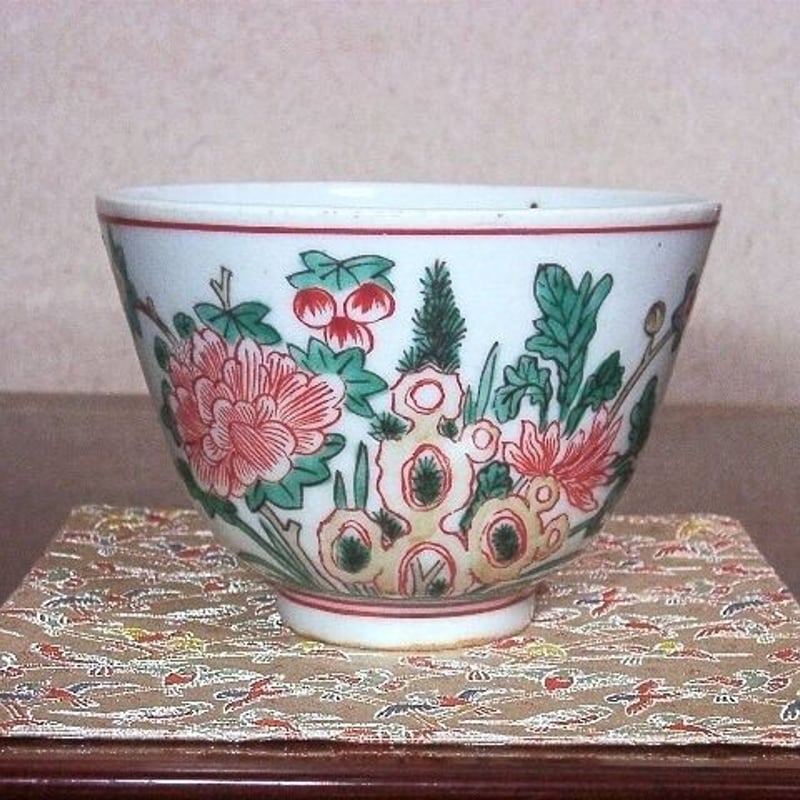 茶道具 香合 川瀬竹春 赤呉須 初代川瀬竹春 呉須赤絵鉢 | 美術商玉齋