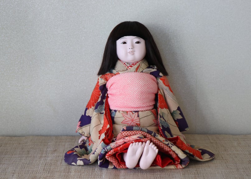 二代目松乾斎東光 15号お座り 市松人形 | 林人形工房 ネットショップ