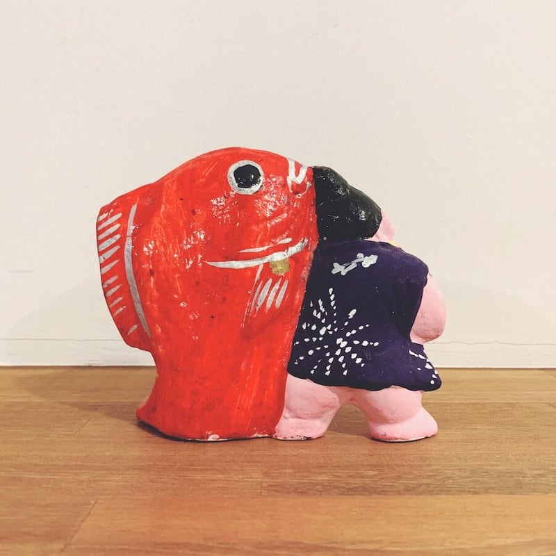 中野土人形『鯛曳童子』 | 象々の郷土玩具