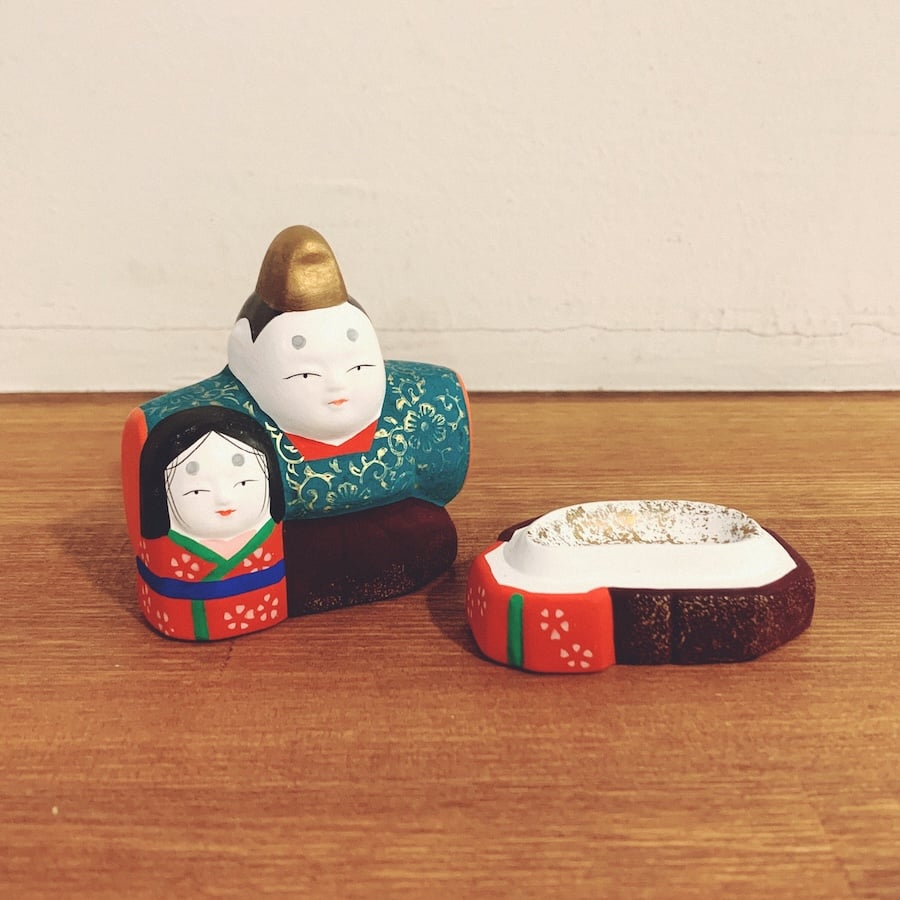 京焼・北村雅耕『立雛香合』 | 象々の郷土玩具