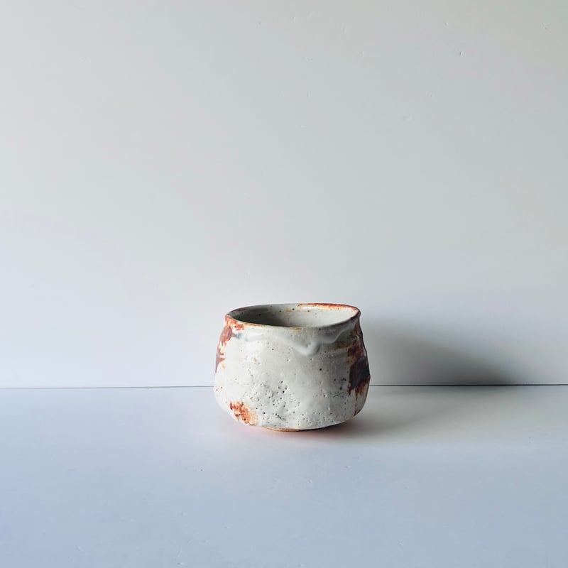 T-72辻村史朗 志野茶碗 共箱有 Shiro Tsujimura Shino tea bow