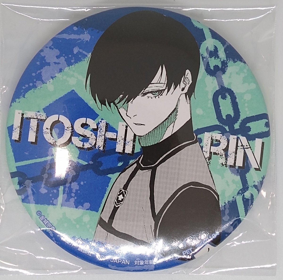 ブルーロック トゥインクルキーホルダー スクエア缶バッジ 糸師凛 4点