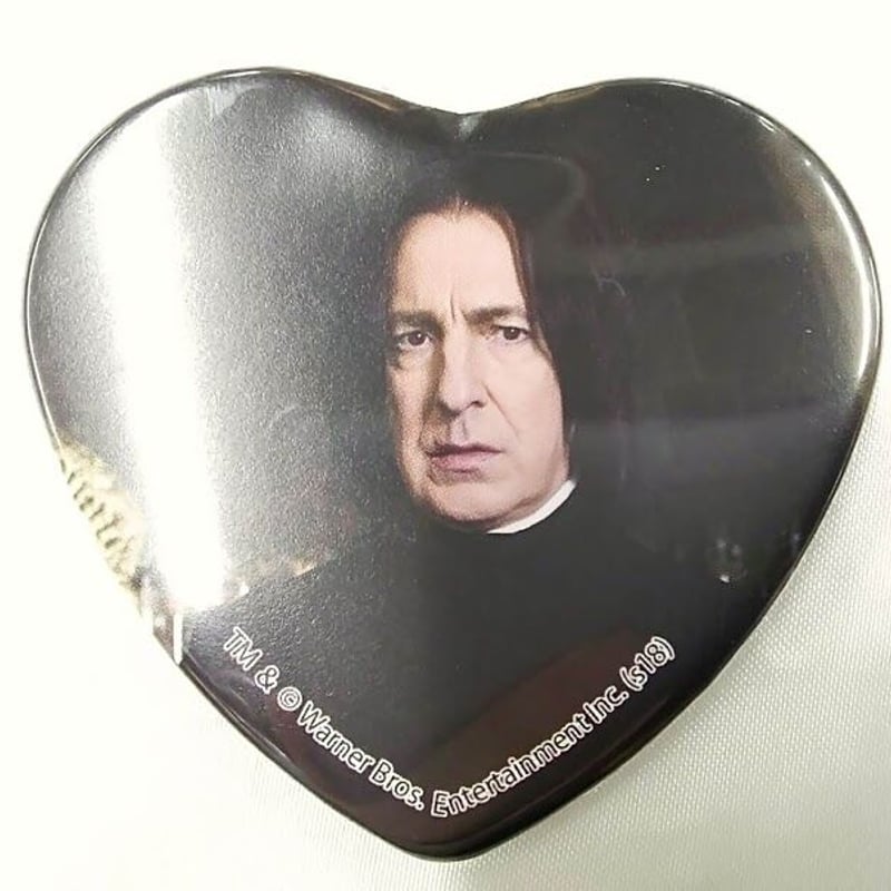 ハリーポッター セブルス・スネイプ ハート缶バッジ ハリーポッター