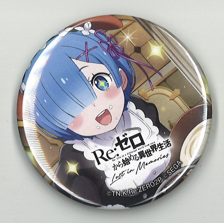 希少 リゼロ Re:ゼロから始める異世界生活 缶バッジ カラオケの鉄人