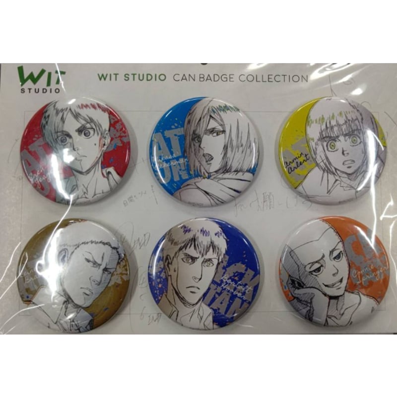 進撃の巨人 ハンジ wit 缶バッジ WIT STUDIO スクエア缶バッジ