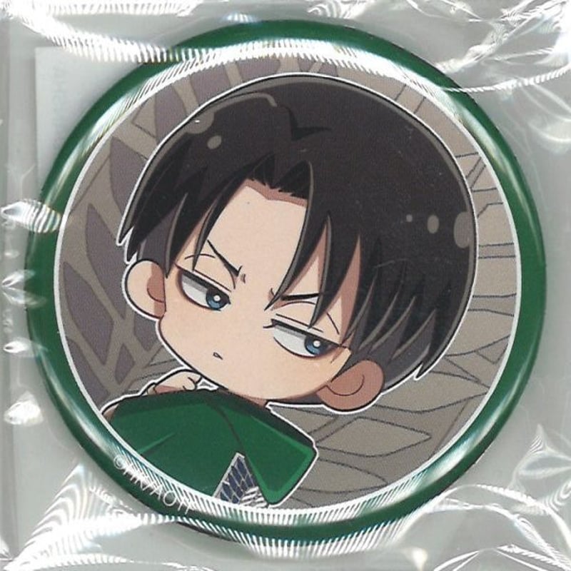 進撃の巨人 キャラウムカフェ 缶バッジ リヴァイ 進撃の巨人 キャラ