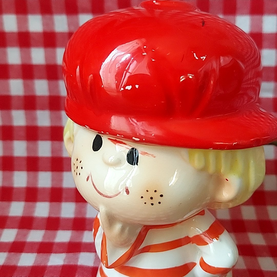 水森亜土🩷男の子の貯金箱 | あんちーくKIDAN STORE