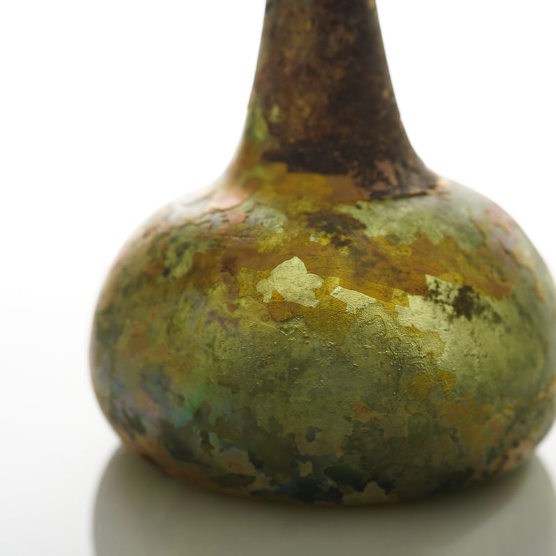 イラン 17世紀〜18世紀 酒瓶 ガラス 民藝 骨董 アンティーク イラン 17