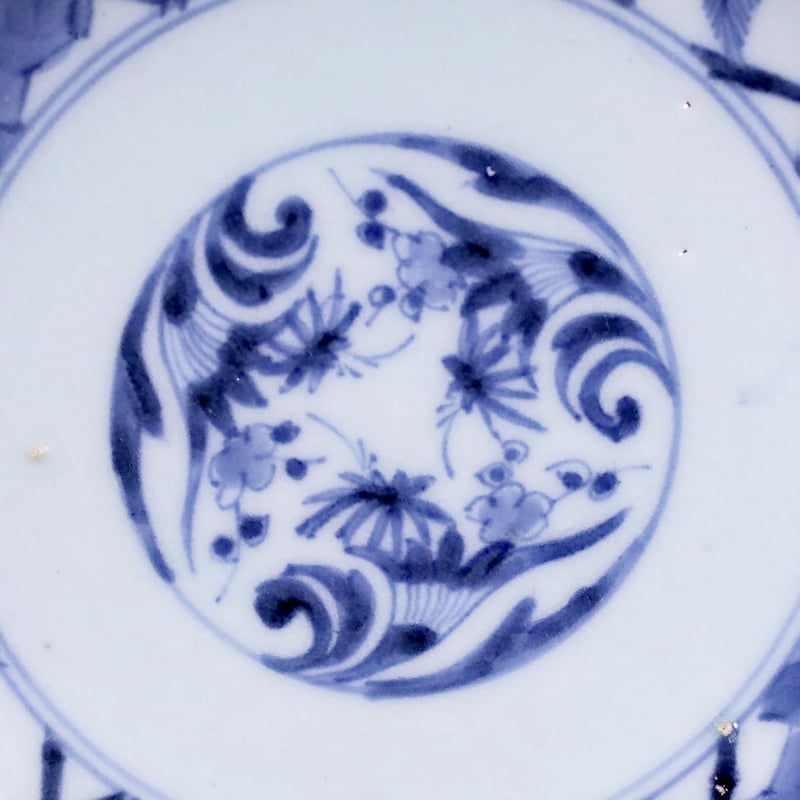 江戸中期 古伊万里 白磁 輪花 向付 2客セット 伊万里 古伊万里 江戸