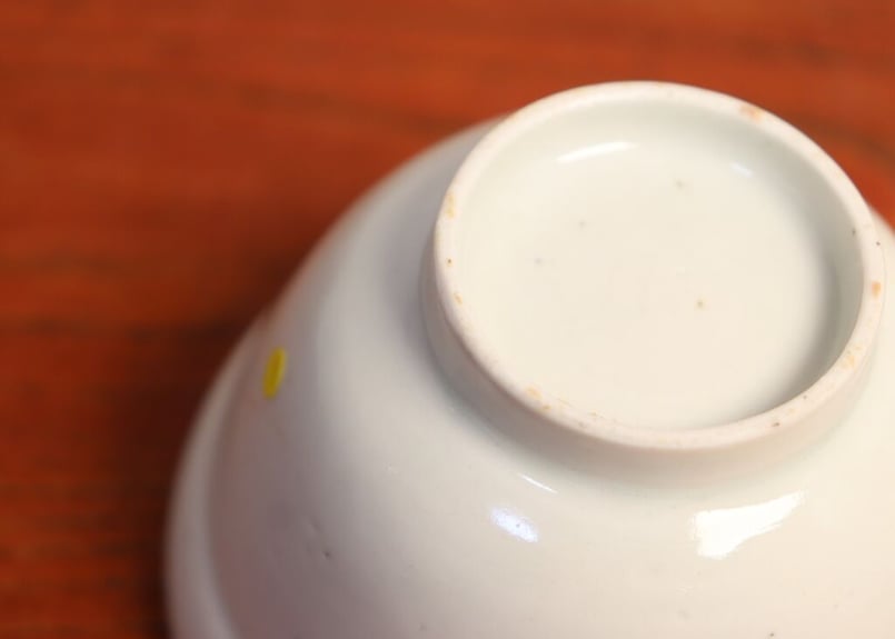 骨董 アンティーク 白磁蕎麦猪口 折縁 縁錆 柿右衛門白磁 柿右衛門