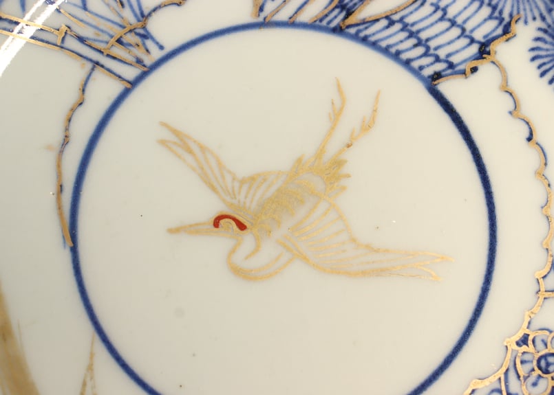 なます皿 5枚 ニュウ 金彩 松竹梅 龍 牡丹 蛸唐草 江戸 明治 なます皿