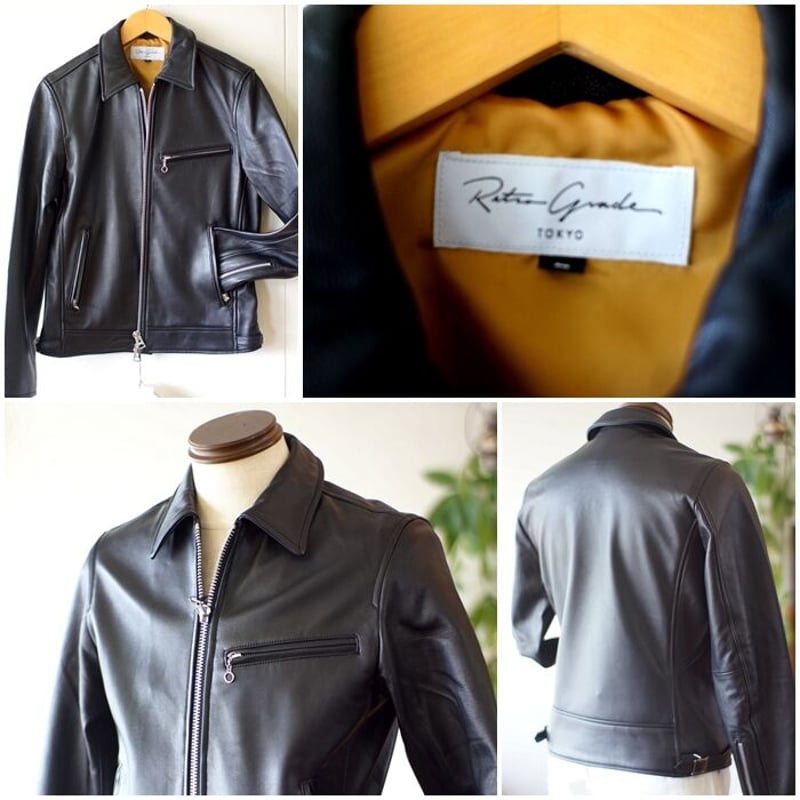 レトログレード(RETRO GRADE) シングルライダース ラムレザー 3950006