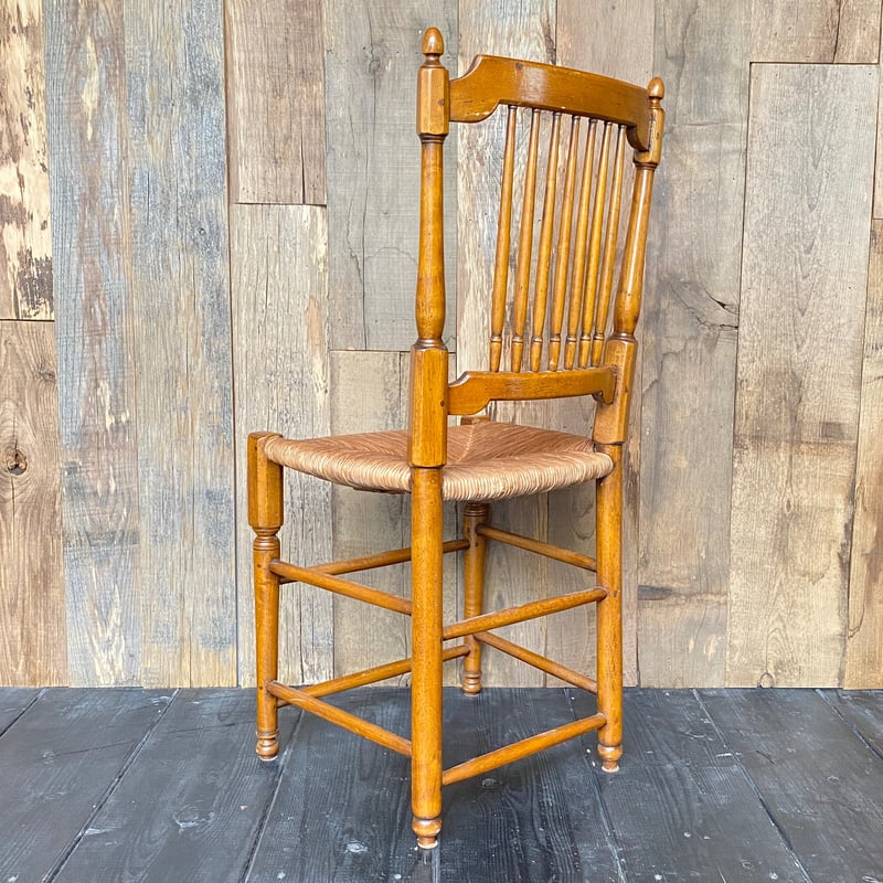 ラッシュシートチェア フランスアンティーク ㉞-2 | OGISHIMA COFFEE