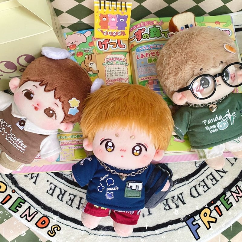 2点セット ミニ洋服 20cm 着せ替えぬいぐる服 Tシャツ ショーツ