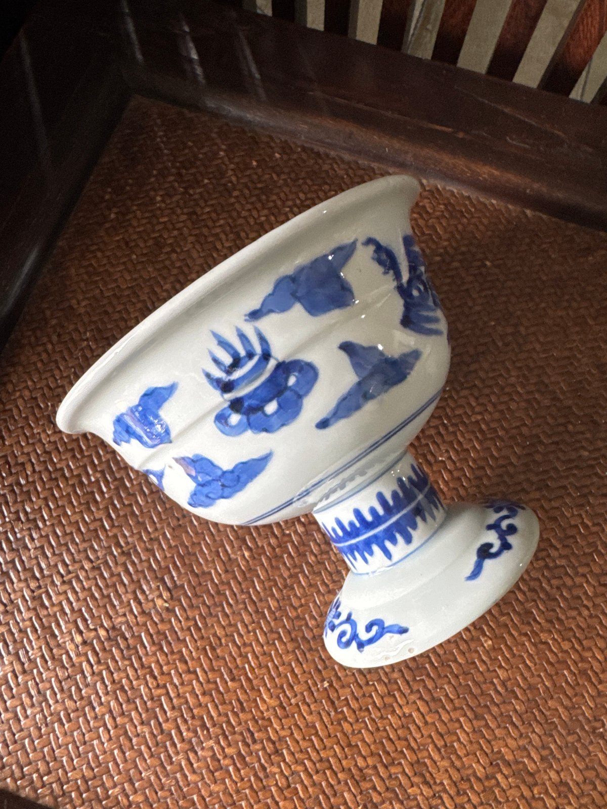 リバース様リクエスト】659 牡丹紋様古伊万里皿 2枚・726 湯呑 古