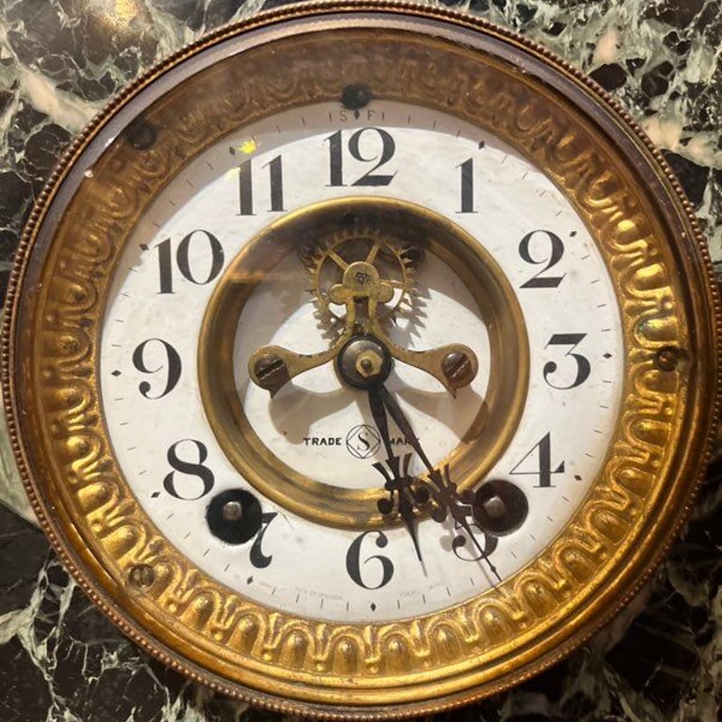 アンティーク・古い精工舎（SEIKO/セイコー）大理石台のゼンマイ式