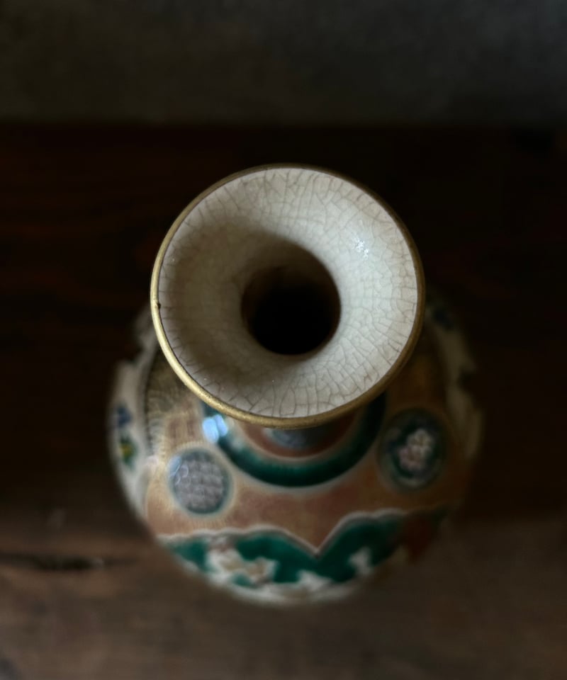 九谷焼/庄三/花瓶/骨董/アンティーク | 骨董・アンティークの