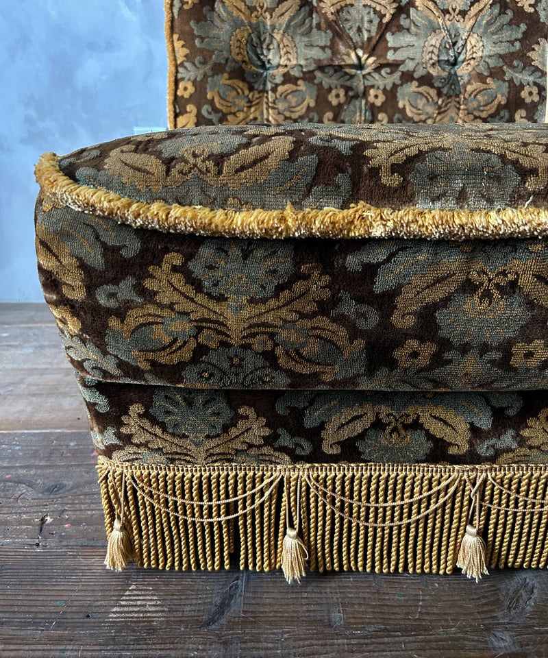 金華山ソファ/家具/ファブリック/レトロ | 骨董・アンティークの