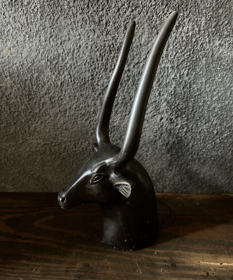 黒檀の牛/オブジェ/木彫り彫刻/骨董 | 骨董・アンティークのオンライン