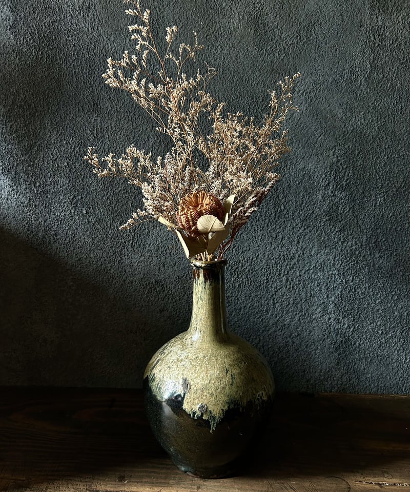 陶甕 陶瓶 骨董 古道具 酒瓶 花入 ◎古道具 庵々◎江戸時代 古陶 徳利