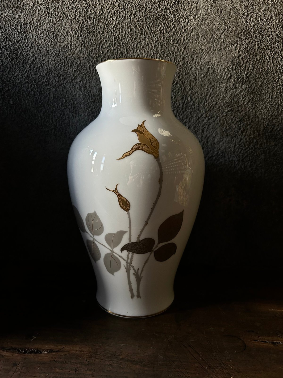 大倉陶園/花瓶/陶器/花/金彩 | 骨董・アンティークのオンライン