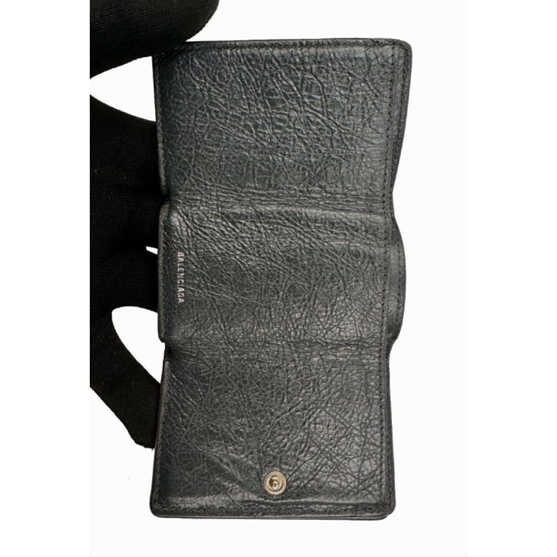 バレンシアガ クラシック コンパクトウォレット 3つ折り財布 レザー