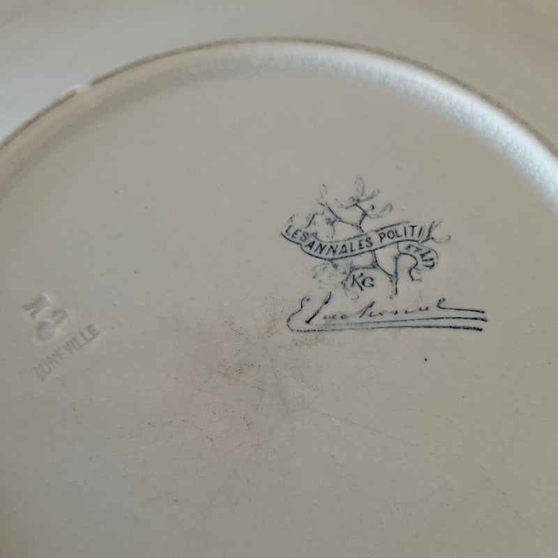 K&G Lunéville エドモンラシュナルによるヤドリギのディナー皿B