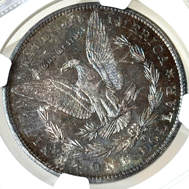 唯一無二】◇奇跡のブルートーン◇1904 モルガンダラー NGC MS62 1ドル