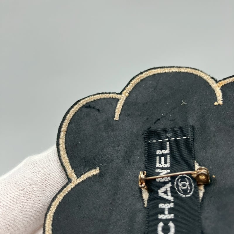 CHANEL (シャネル) ヴィンテージ ココマーク カメリア ブラック