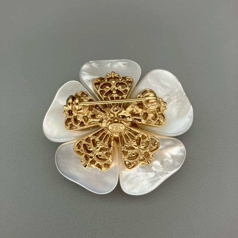 CHANEL (シャネル) ヴィンテージ カメリア フラワー ブローチ