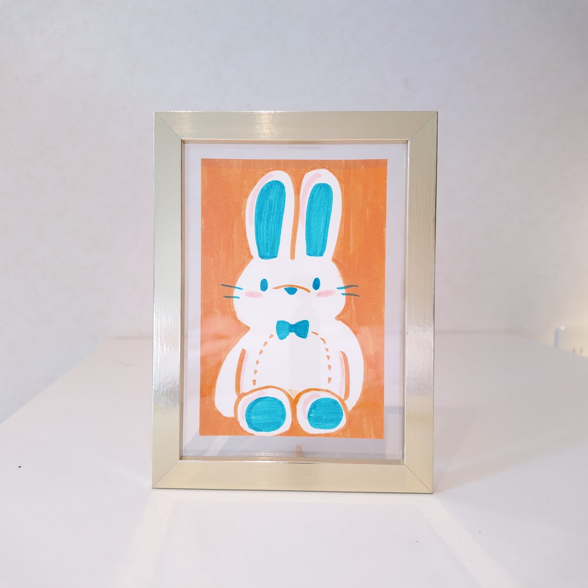 beco+81 ポスター 『swan』 しりみみうさぎ アート 複製画 beco+81