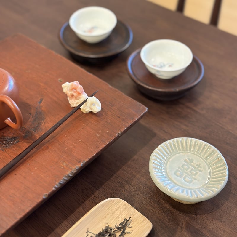 李朝餅型 ④ 菓子型 白磁 堅手 韓国アンティーク 古道具 古民芸 古陶磁