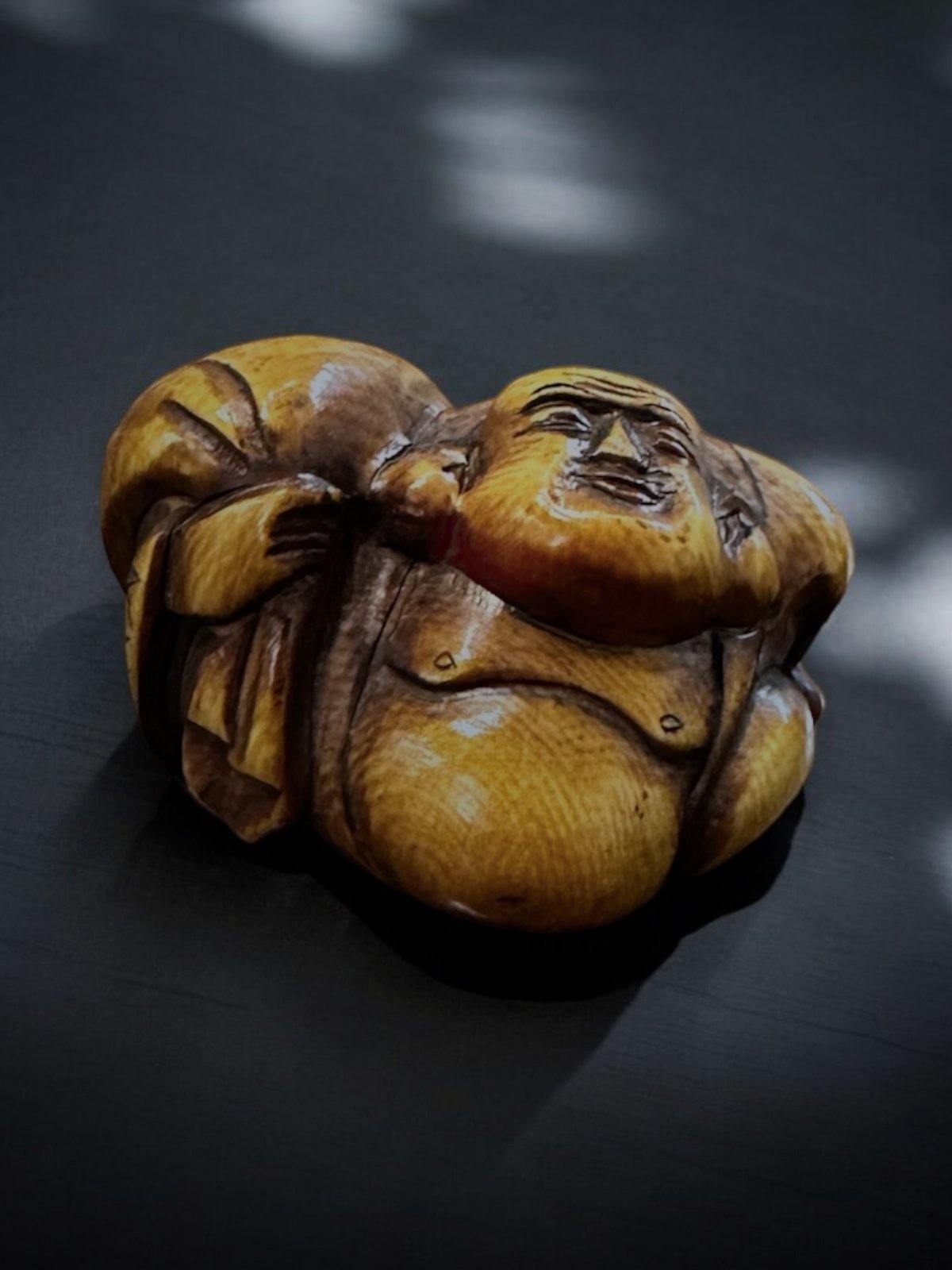 専用X214-2 江戸時代根付 細密彫刻 人物根付 鹿角材彫刻 ね 専用X214-2