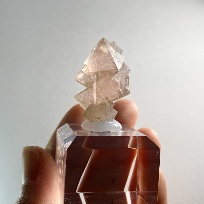 内モンゴル産 ピンクフローライト 天然八面体結晶 | 今林商店