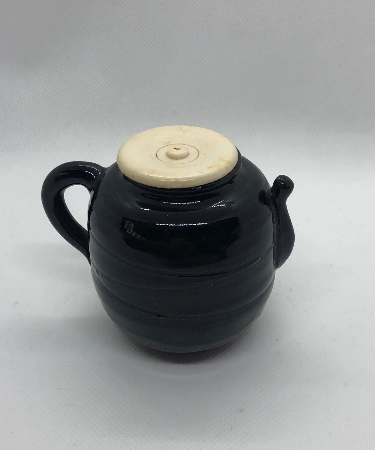 不老園】 在銘（陶印有） 四滴茶入 三点セット | ginyoudo