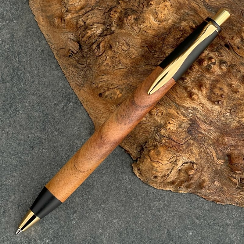 伊勢神宮 欅 ハンドメイド 木軸ボールペン G2 天然木 シルバー 伊勢