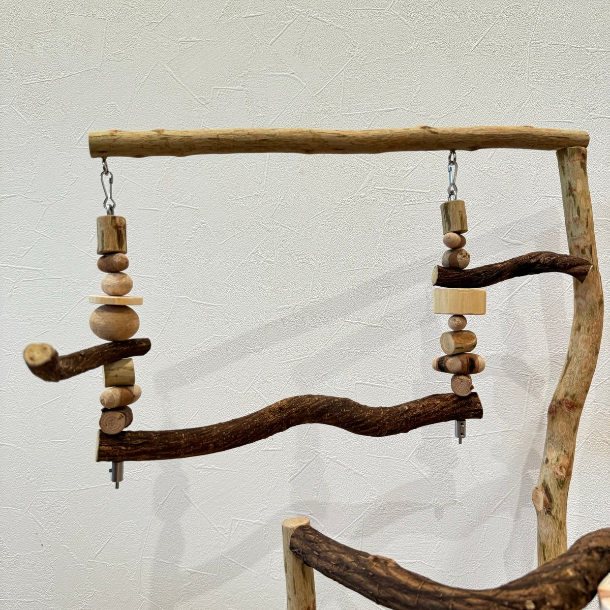 螺旋階段とハイジブランコのバードアスレチック【インコのおもちゃ