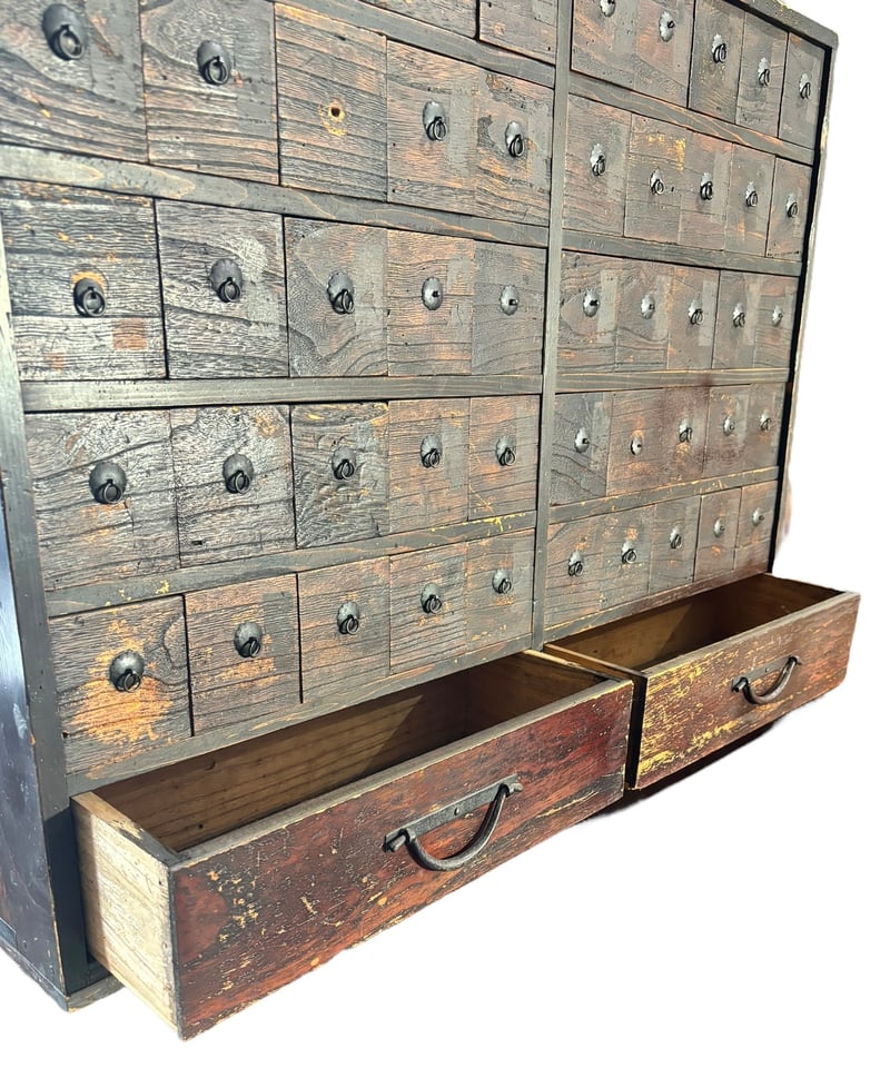 薬箪笥 引き出し52杯 小間物箪笥 薬タンス 和箪笥 百目箪笥 引き出し