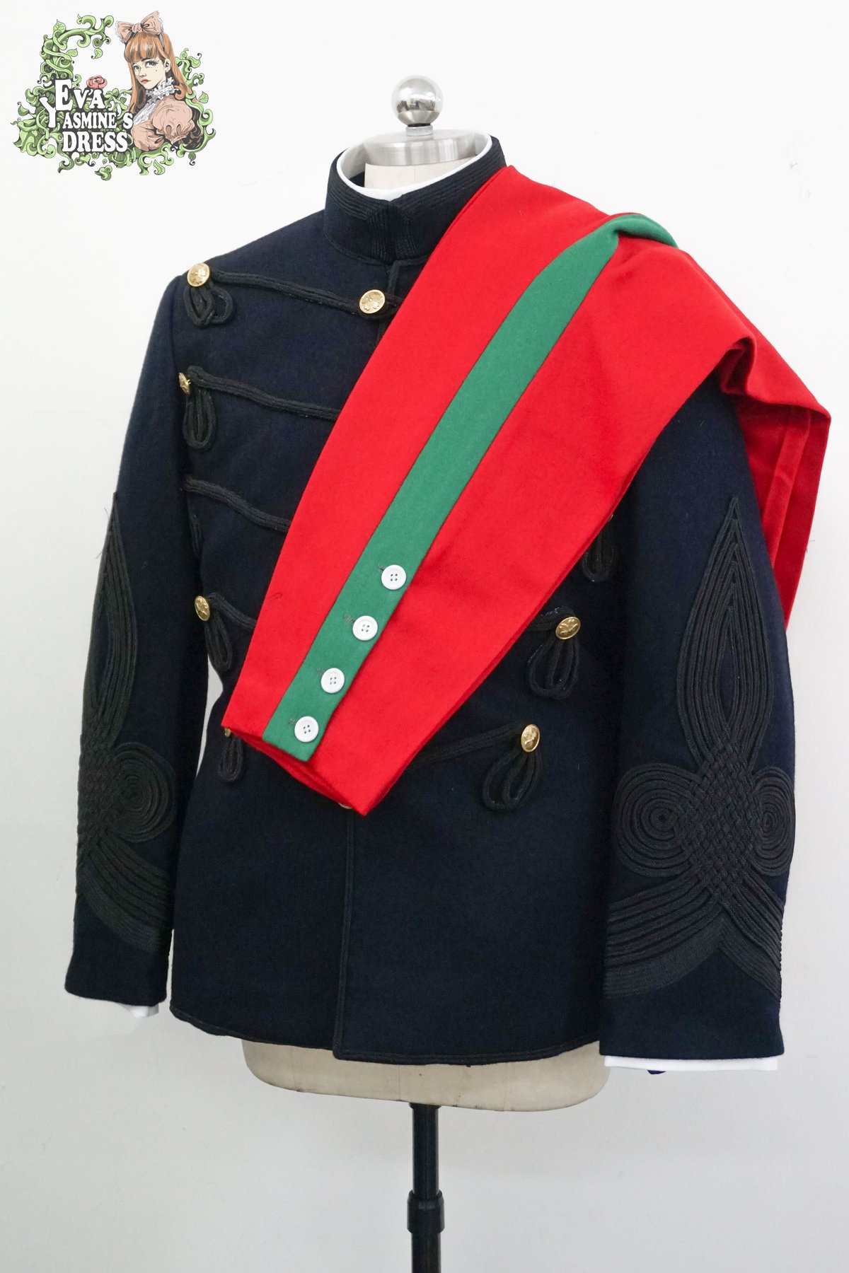 オーダーメイド)日本帝国陸軍 明治19年式 騎兵将校軍衣袴（肋骨服