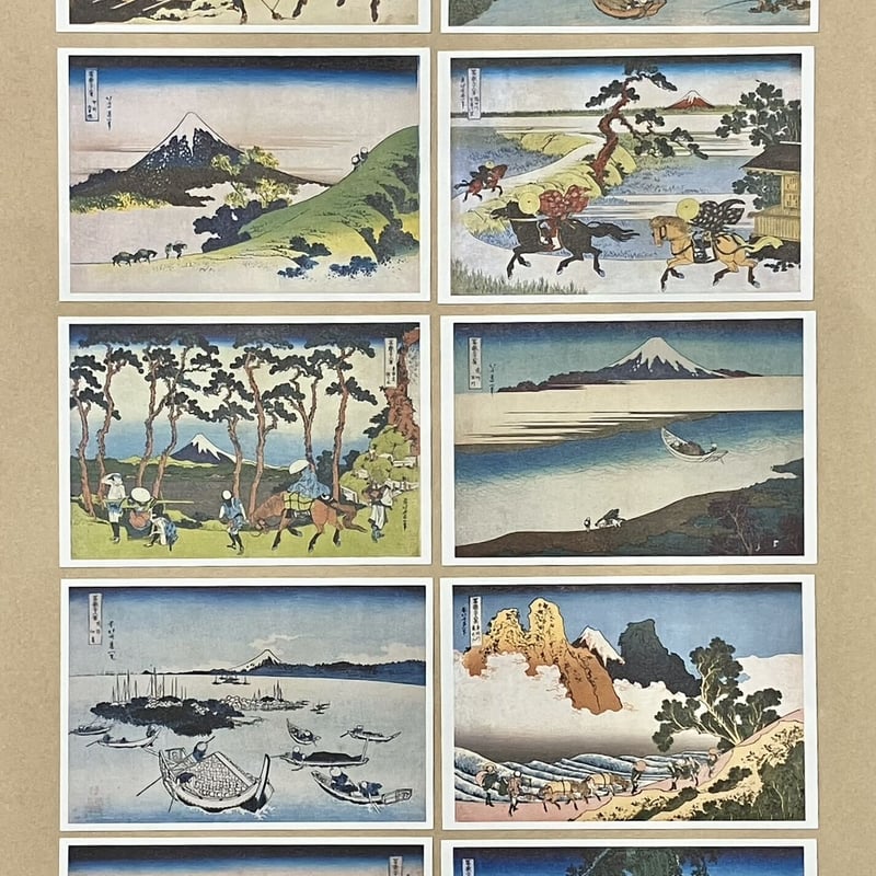 葛飾北斎 富獄三十六景 46枚 額2つ付き 富嶽三