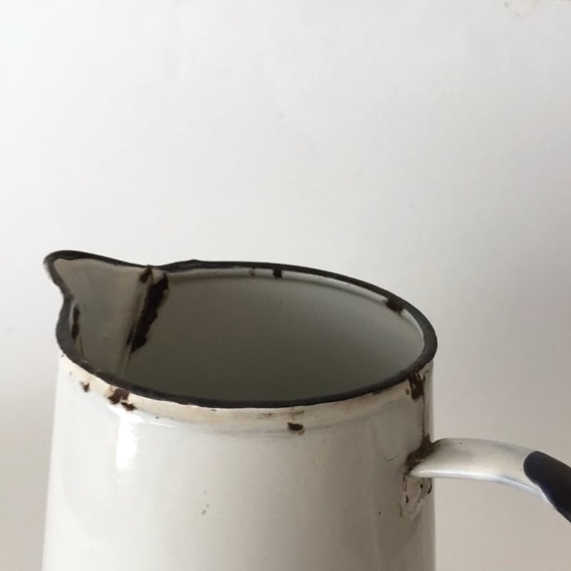 フランスアンティーク エナメル手描き ジャグ｜フランスアンティーク