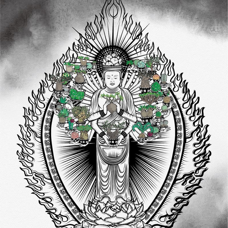 BOTANICAL観音様 A2ポスター | ファーニーズ商店