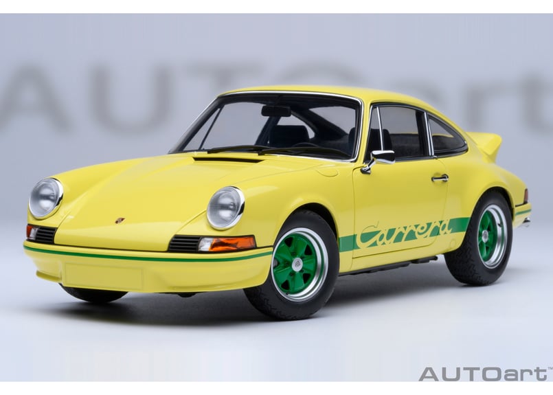 AUTOart 1/18 ポルシェ 911 カレラ 2.7 RS （ライトイエロー／グリーン