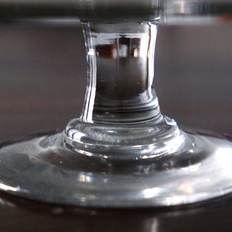 コンポティエ コンポート ガラス φ20cm フランス アンティーク 0501596