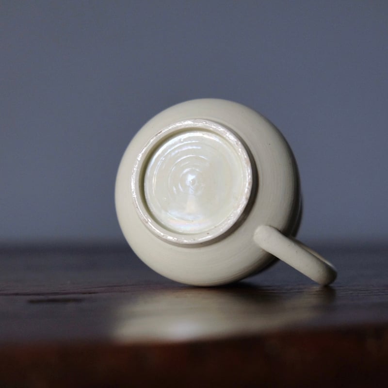 19世紀初期 ファイアンスフィーヌ クリームポット カップ フランス