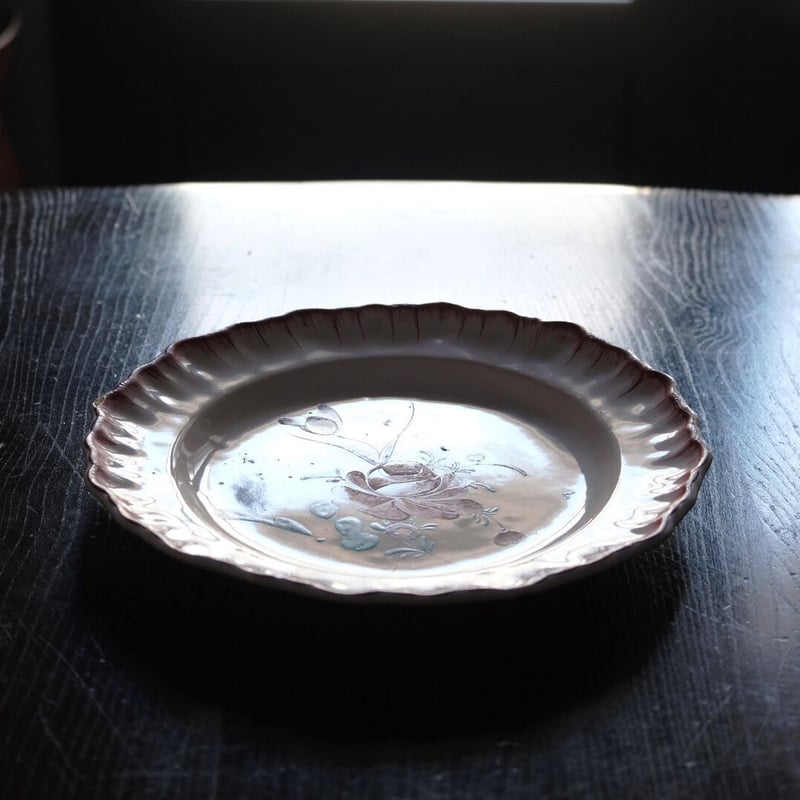 ムスティエ Moustiers 18世紀 花 プレート アンティーク 050301 | jin