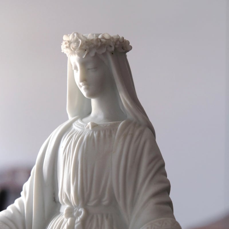 聖母 マリア像 ビスク製 フランス アンティーク 0501711 | jinen_antique