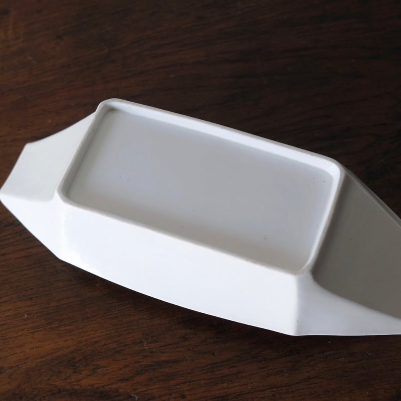 19世紀初期 白磁 舟形ラヴィエ フランス アンティーク 0501741