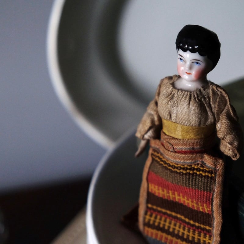 アンティーク チャイナヘッドドール ビスクドール ヘッドパーツ